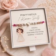 Pamiątka komunii Świętej. Kamienie naturalne. 