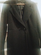 Ocieplany zimowy damski płaszcz czarny włoskiej firmy Monaco roz L