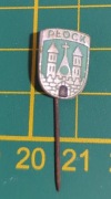 Stara spinka pins znaczek Herb Płock