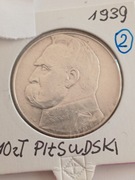 10 zł  Józef Piłsudski  1939 