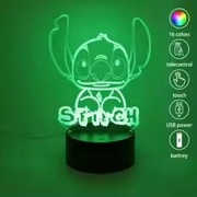 Lampka Nocna LED Dotykowa Anime Stitch
