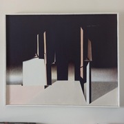 Lucjan Sagan *Brama na granicy światła* olej, płótno 100x80 cm 88 oil paint