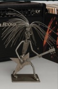 Unikat-Metalowa figura Rastaman Gitarzysta 50 cm Handmade