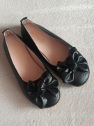 Piękne buty damskie baleriny czarne 38 baleriny z kokardą buty kokarda cudo