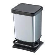 kosz na śmieci Rotho z przykrywką, pojemność 20 litrów