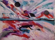 Obraz olejny na płótnie 40 50 abstrakcja 