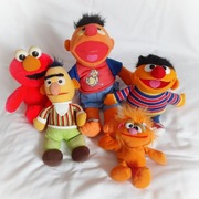 Zestaw maskotek z Ulicy Sezamkowej – Fisher-Price, Tyco, Knickerbocker