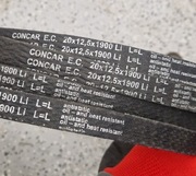Pas pasek klinowy CONCAR 20x12,5x1900 Li 