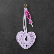 Brelok breloczek Serduszko do plecaka lub torby ręcznie robiony