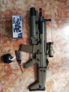 Okazja - zestaw karabin SCAR ASG + dodatki 