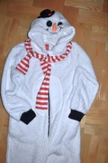 bałwanek Bałwan pluszowy biały strój przebranie piżama 40/42