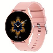 Smartwatch różowy monitoring zdrowia rozmowy wysoka jakość polskie menu