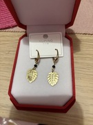 Złote kolczyki monstery