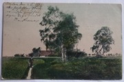 Pocztówka, Widok wiejskiego domu, Breslau 1903 