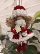 Aniołki zawieszka na choinkę makrama