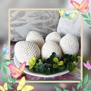 Jajka wielkanocne ozdoby na szydełku 