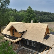 Wiór Osikowy Gont Drewniany Dranica Dachówka Domy z Drewna Bala Altany