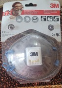 Półmaska przeciwpyłowa 9922 z zaworkiem  3M 2 szt