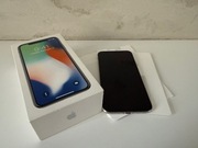 iPhone X 256GB srebrny Silver STAN IDEALNY ładowarka telefon iPhone 10