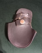 Skórzana kabura na kajdanki czarna