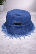 Bucket Hat Jeansowy z Frędzlami  Modny Kapelusz Wiosenny Unisex HIT
