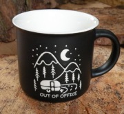 Kubek czarny ceramika 400 ml