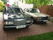 Samochód do ślubu zabytkowy Mercedes w123