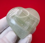 Walentynkowe serce - PISTACJOWY KALCYT: 108 g