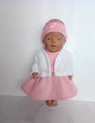 Sukienka+wdzianko dla lalki 42-45 cm Baby Born 