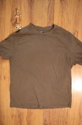 T-shirt h&m r. L khaki kr rękaw bawełniany unisex