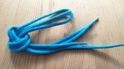 Sznurowadła okrągłe średnie długości 75 cm kolor niebieski