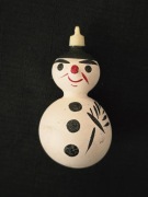 Bombka bałwanek bombki choinkowe PRL szklane kształtki  vintage 