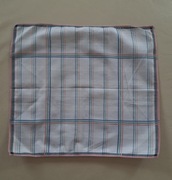 chusteczka do nosa kratka bawełna PRL