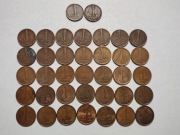 1 cent Holandia 1951-1974 Wilhelmina + Juliana Koningin Der Nederlanden