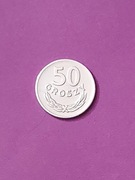 50 Groszy  Aluminium . Moneta obiegowa z roku 1957 . Stan  - bardzo dobry .