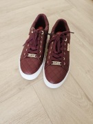 Trampki bordowa pikowana Guess r.38