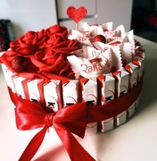 Prezent słodki Box torcik Kinder 