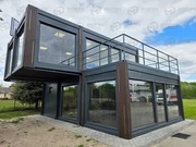 Kontener biurowy, pawilon handlowy, mieszkalny, socjalny, stróżówka