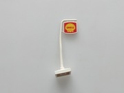 Stary element Lego bb0107pb01 znak Shell do 431 648 325 491 lata 60 i 70 