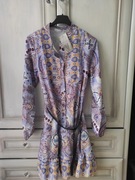 Sukienka Boho,Lila, wzory azteckie