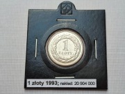 1 zł złoty 1993 Stan I menniczy (3)