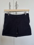 H&M klasyczne granatowe szorty XS 34 bawełna