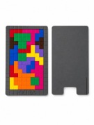 Gra Tetris Układanka Logiczna Puzzle Magnetyczne w Etui Szare