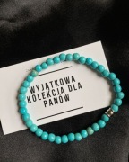 Bransoletka męska z turkusem