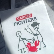 Torba non-woven na akcje Cancer Fighters Diss na raka 