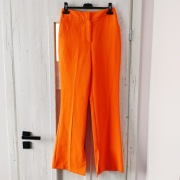 Spodnie pomarańczowe neonowe w kant dzwony Primark 34-36 xs s