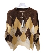 Modny sweter w romby Lavysh
