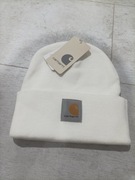 Czapka zimowa Carhartt biała nowa y2k wygodna ciepła