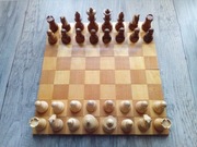 szachy, szachownica zwijana + figury i pionki