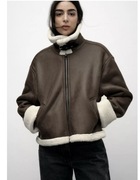 Kurtka pilotka z barankiem | NOWA | modna jesień/zima Ostatnia sztuka !